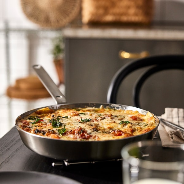 IKEA HEMKOMST frying pan, 11 in Stainless Steel, Ikea Ireland | 7826AQFWN