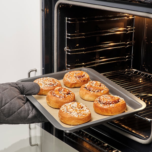 IKEA HEMMABAK baking pan, gray, 16x12 in, Ikea Ireland | 6873WHZSQ