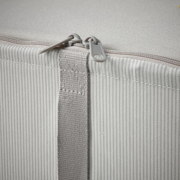 IKEA HEMMAFIXARE storage case, fabric stripe/white/gray, 17 ¼x20x7 ½ in, Ikea Ireland | 0913TZYBR