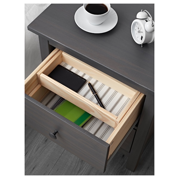 IKEA HEMNES 2-drawer chest, 21 1/4x26 in Dark Gray Stained, Ikea Ireland | 3476ZXWTG
