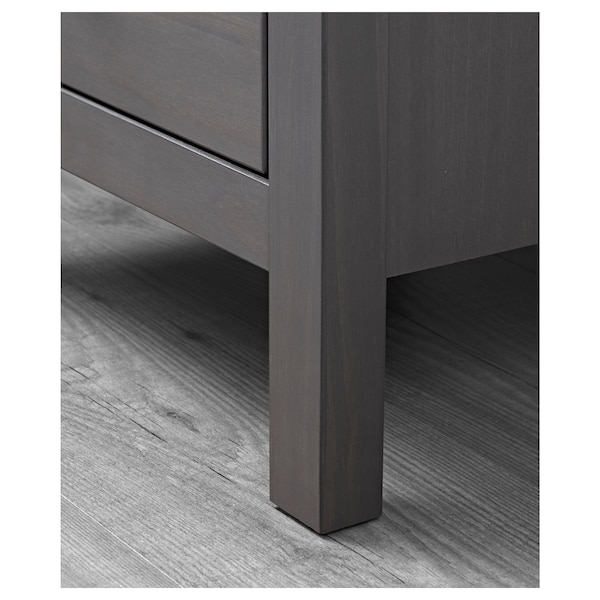 IKEA HEMNES 2-drawer chest, 21 1/4x26 in Dark Gray Stained, Ikea Ireland | 3476ZXWTG