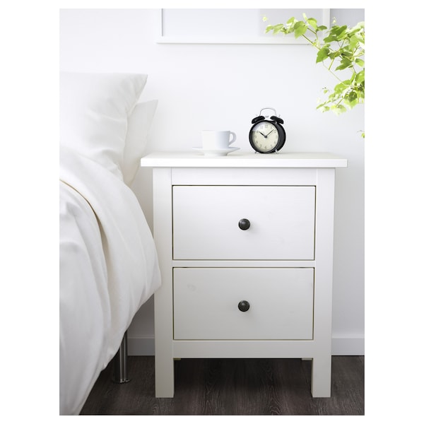 IKEA HEMNES 2-drawer chest, 21 1/4x26 in White Stain, Ikea Ireland | 7236XGPRS