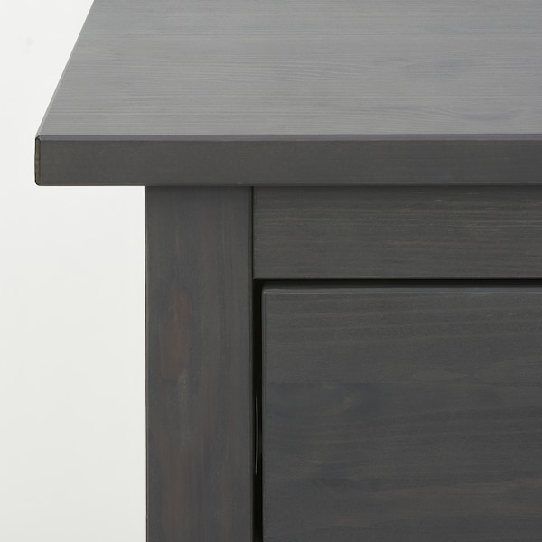 IKEA HEMNES 3-drawer chest, 22 7/8x31 1/8 in Dark Gray Stained, Ikea Ireland | 6152FEVSB