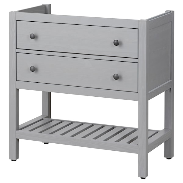 IKEA HEMNES Bathroom vanity with 2 drawers, 30 in Gray, Ikea Ireland | 7365CWXET