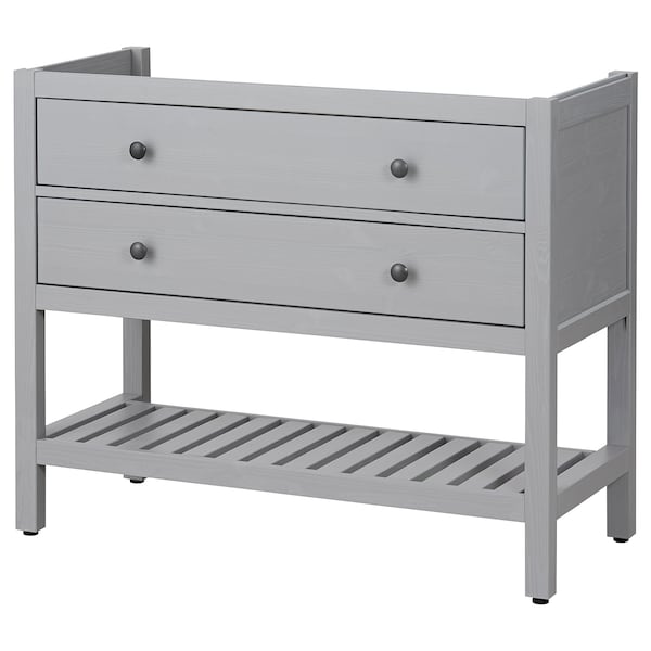 IKEA HEMNES Bathroom vanity with 2 drawers, 36 in Gray, Ikea Ireland | 6847KUEDV