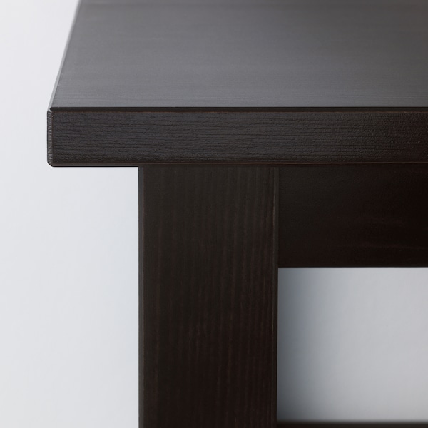 IKEA HEMNES Coffee table, 35 3/8x35 3/8 in Black / Brown, Ikea Ireland | 7591MBFCV