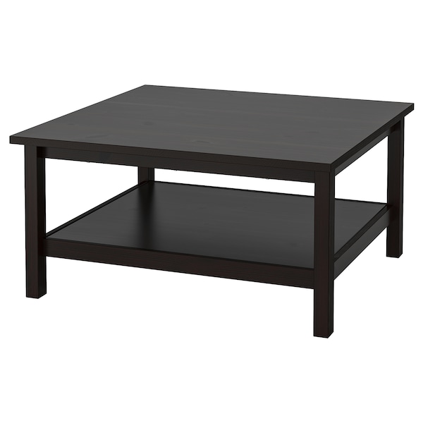 IKEA HEMNES Coffee table, 35 3/8x35 3/8 in Black / Brown, Ikea Ireland | 7591MBFCV