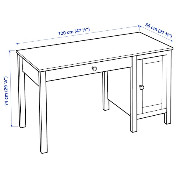 IKEA HEMNES Desk, black-brown, 47 1/4x21 5/8 in, Ikea Ireland | 1390HFZJB