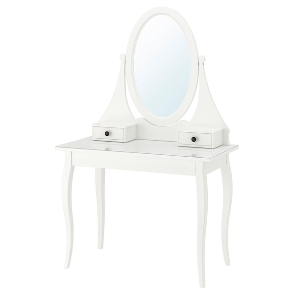 IKEA HEMNES Dressing table with mirror, white, 39 3/8x19 5/8 in, Ikea Ireland | 8264INFYS