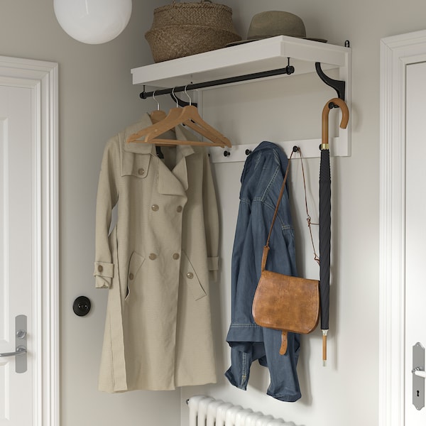 IKEA HEMNES Hat rack, white, 33 1/2 in, Ikea Ireland | 4583KHVWF