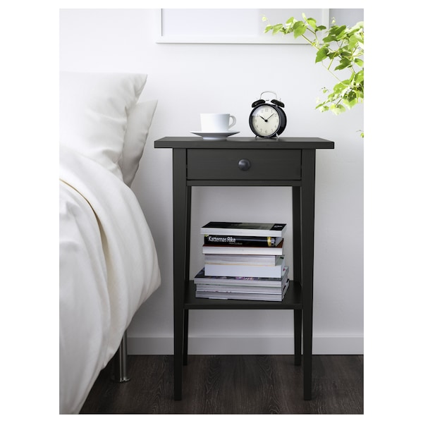 IKEA HEMNES Nightstand, 18 1/8x13 3/4 in Black / Brown, Ikea Ireland | 1753BGMKH