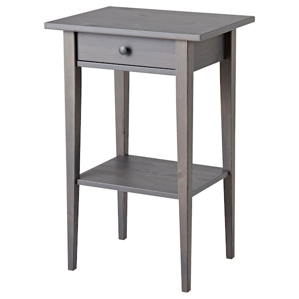 IKEA HEMNES Nightstand, 18 1/8x13 3/4 in Gray Dark Gray Stained, Ikea Ireland | 4763IPQKC