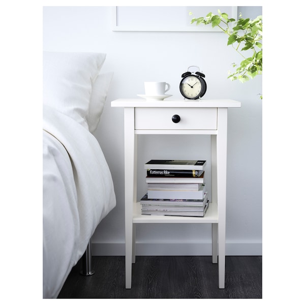 IKEA HEMNES Nightstand, 18 1/8x13 3/4 in White Stain, Ikea Ireland | 1583TUHAO