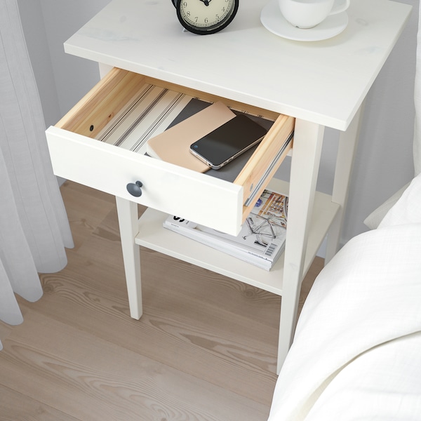 IKEA HEMNES Nightstand, 18 1/8x13 3/4 in White Stain, Ikea Ireland | 1583TUHAO