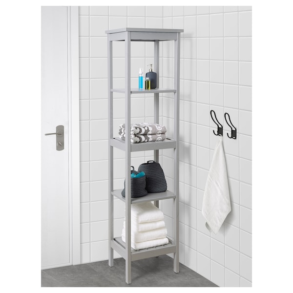 IKEA HEMNES Shelf unit, 16 1/2x67 3/4 in Gray, Ikea Ireland | 0429VOMKD