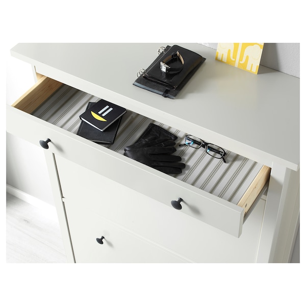 IKEA HEMNES Shoe cabinet with 2 compartments, 35x50 in White, Ikea Ireland | 9357FKRNA