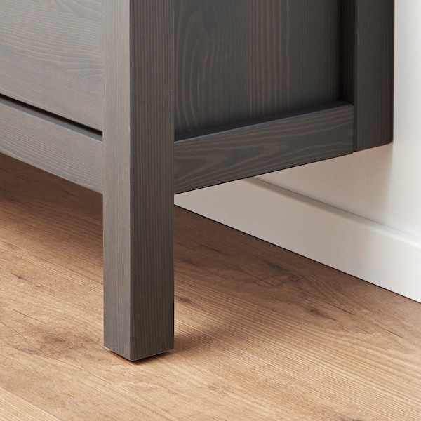 IKEA HEMNES Shoe cabinet with 2 compartments, 35x50 in Dark Gray Gray Stained, Ikea Ireland | 7432JZOEA