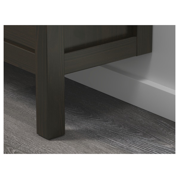 IKEA HEMNES Shoe cabinet with 2 compartments, 35x50 in Black / Brown, Ikea Ireland | 5486RZQUJ