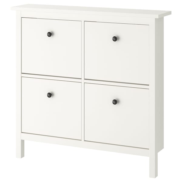 IKEA HEMNES Shoe cabinet with 4 compartments, 42 1/8x39 3/4 in White, Ikea Ireland | 0238GWCYA