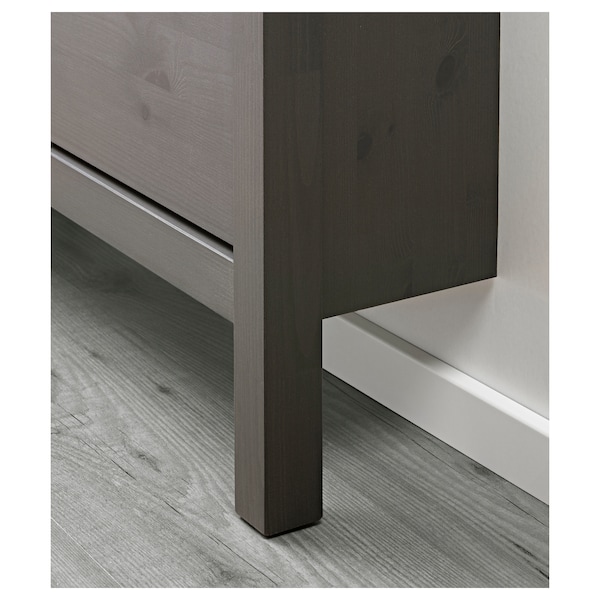 IKEA HEMNES Shoe cabinet with 4 compartments, 42 1/8x39 3/4 in Gray Dark Gray Stained, Ikea Ireland | 6092JTNQI