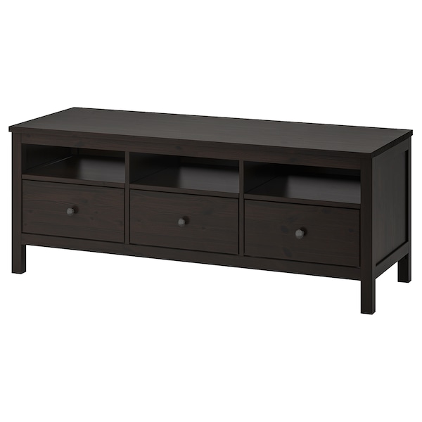 IKEA HEMNES TV unit, 58 1/4x18 1/2x22 1/2 in Black / Brown, Ikea Ireland | 5036DXJHB