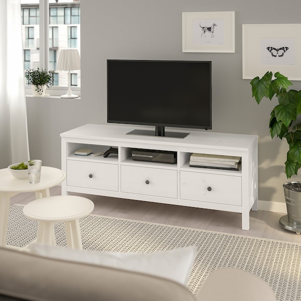 IKEA HEMNES TV unit, 58 1/4x18 1/2x22 1/2 in White Stain, Ikea Ireland | 8942PBTGF