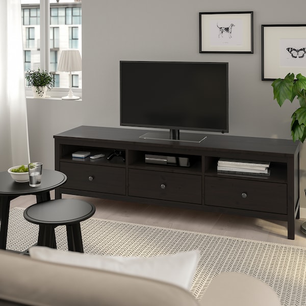 IKEA HEMNES TV unit, 72x18 1/2x22 1/2 in Black / Brown, Ikea Ireland | 0147SMVEK