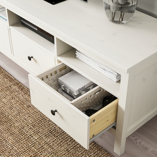 IKEA HEMNES TV unit, 72x18 1/2x22 1/2 in White Stain, Ikea Ireland | 4801GEILZ
