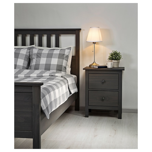 IKEA HEMNES bed frame, Full Dark Gray Stained, Ikea Ireland | 0891CASKM