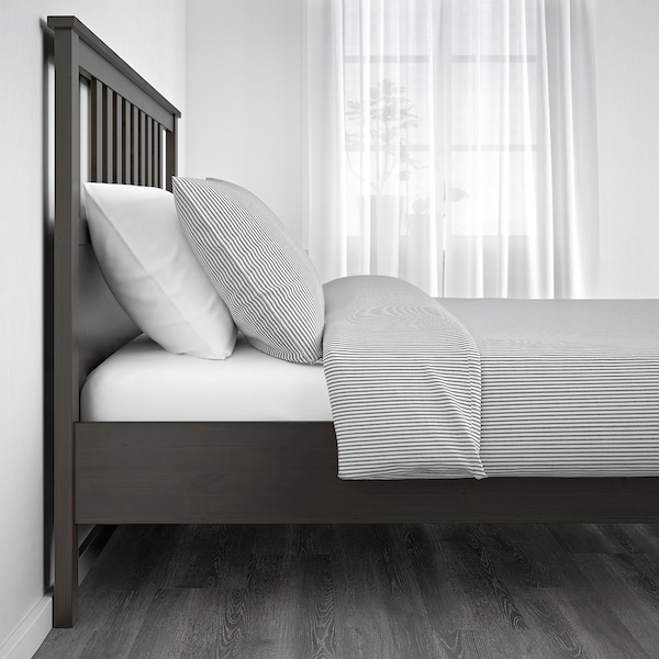 IKEA HEMNES bed frame, Full Dark Gray Stained, Ikea Ireland | 0891CASKM