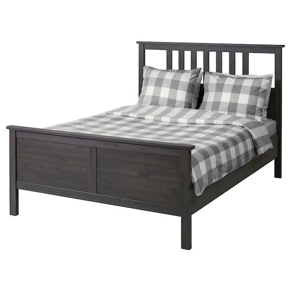 IKEA HEMNES bed frame, Full Dark Gray Stained, Ikea Ireland | 0891CASKM