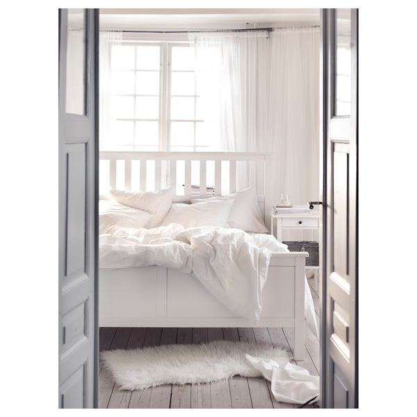 IKEA HEMNES bed frame, Queen White Stain, Ikea Ireland | 9870TNSWR