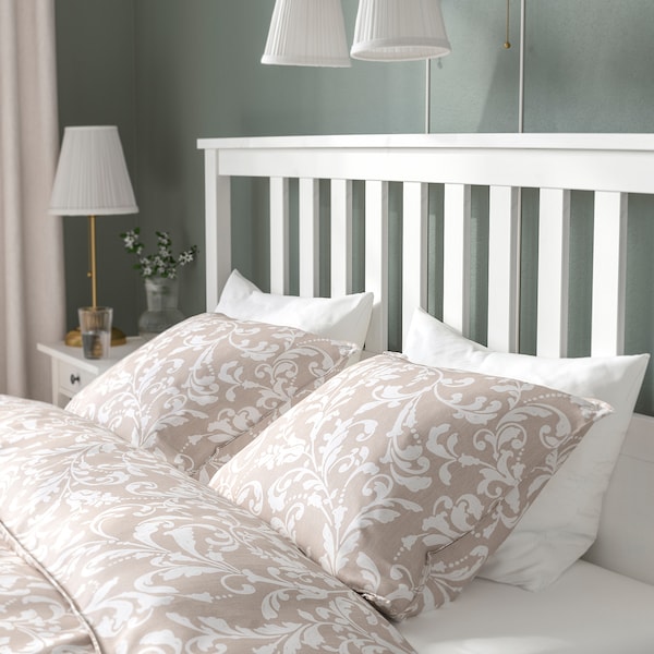 IKEA HEMNES bed frame, Queen White Stain, Ikea Ireland | 9870TNSWR