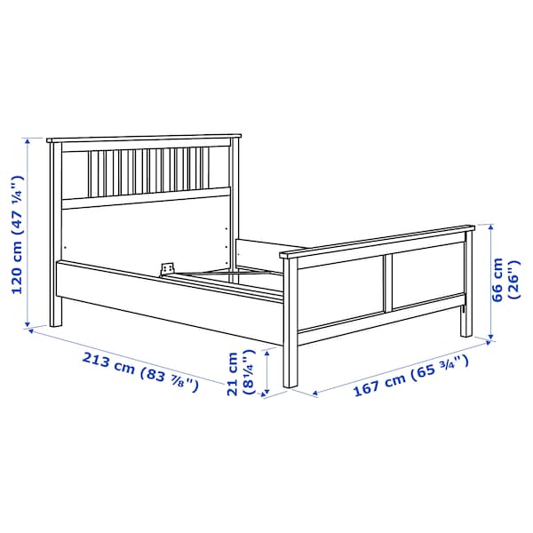 IKEA HEMNES bed frame, Queen White Stain, Ikea Ireland | 9870TNSWR