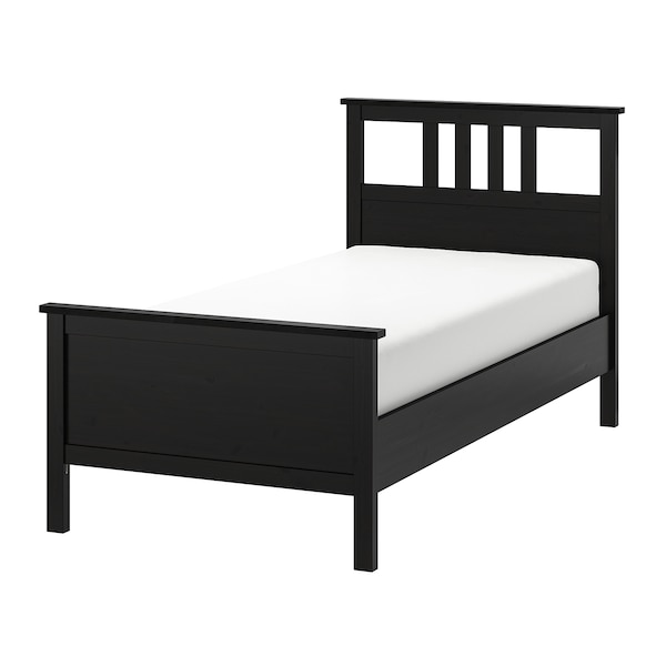 IKEA HEMNES bed frame, Twin Black / Brown, Ikea Ireland | 2973NWOTX