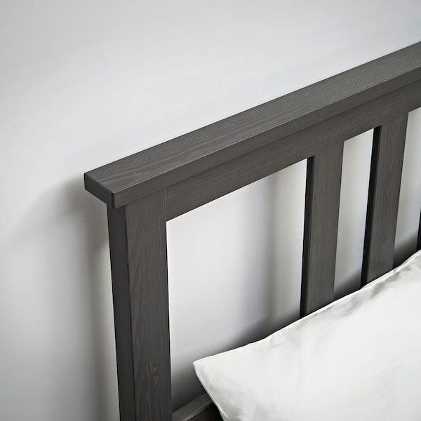 IKEA HEMNES bed frame, Twin Dark Gray Stained / Luröy, Ikea Ireland | 7981CSBID