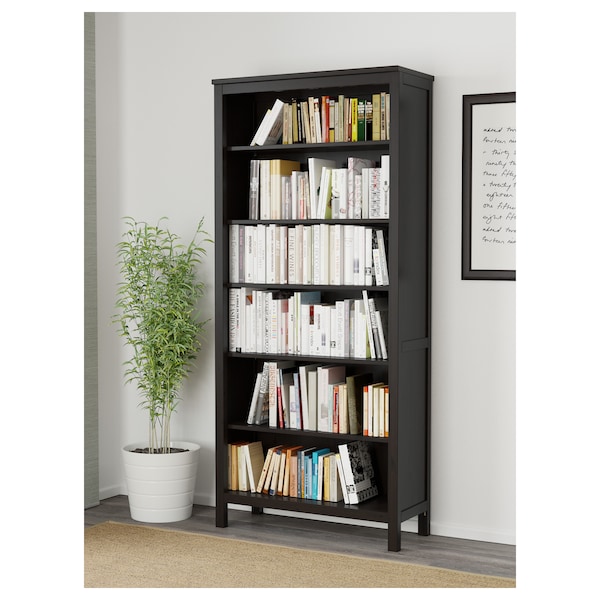 IKEA HEMNES bookcase, 35 3/8x77 1/2 in Black / Brown, Ikea Ireland | 3517XRLOG