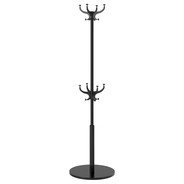 IKEA HEMNES hat and coat stand, black, 72 7/8 in, Ikea Ireland | 4052VNJEH