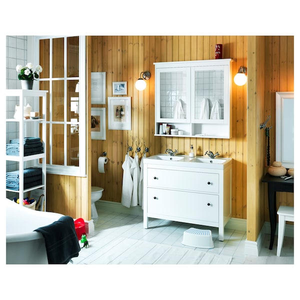 IKEA HEMNES mirror cabinet with 2 doors, 40 1/2x6 1/4x38 5/8 in White, Ikea Ireland | 9120MYATZ
