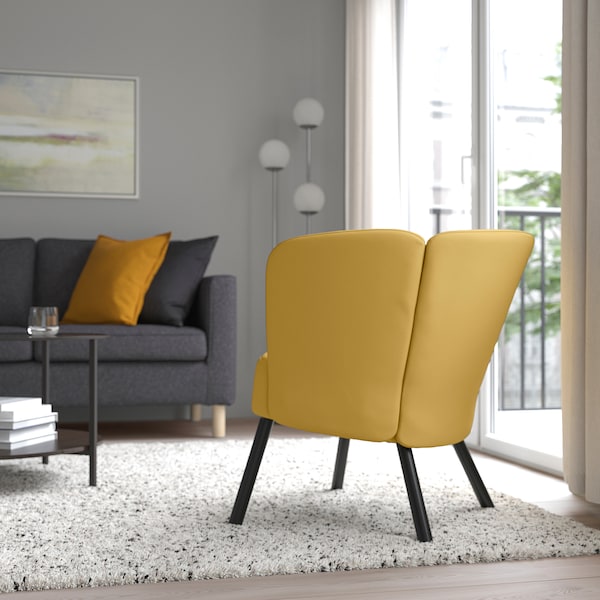 IKEA HERRÅKRA armchair Diseröd Dark Yellow, Ikea Ireland | 6042OCLFW