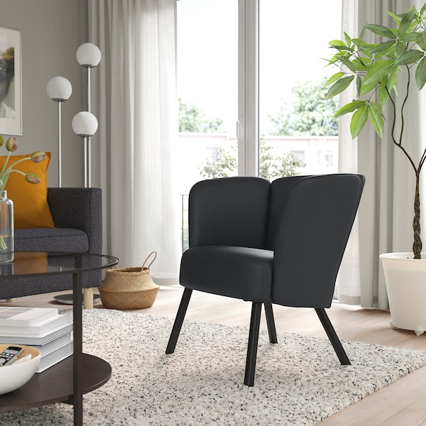 IKEA HERRÅKRA armchair Skulsta Black, Ikea Ireland | 5017DBRSW