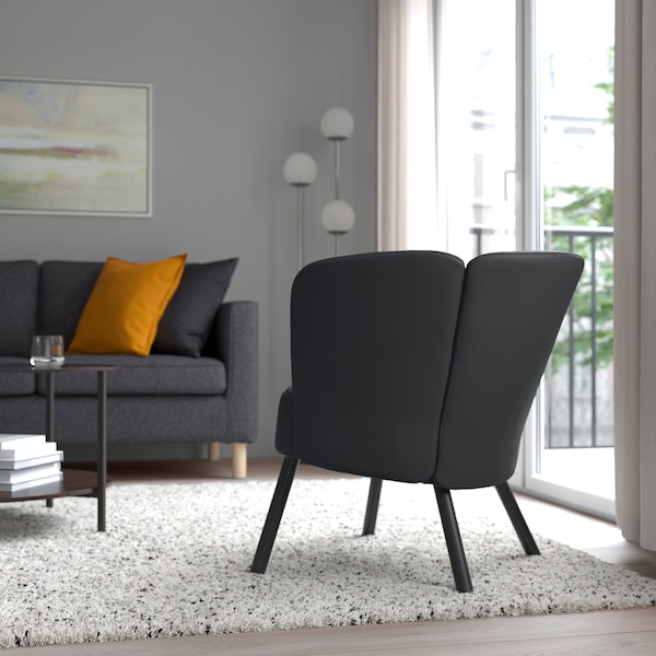 IKEA HERRÅKRA armchair Skulsta Black, Ikea Ireland | 5017DBRSW