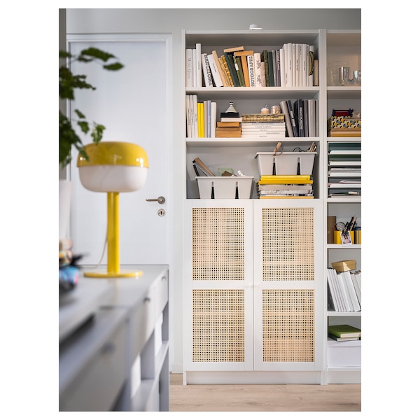 IKEA HÖGADAL door, white/woven bamboo, 15 3/4x38 1/4 in, Ikea Ireland | 1408OFZRW