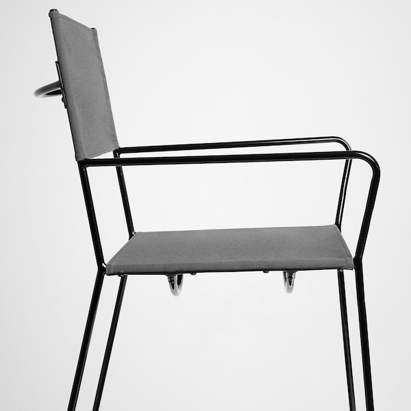 IKEA HÖGALT chair Black / Älvsborg Dark Gray, Ikea Ireland | 9764EYHNB