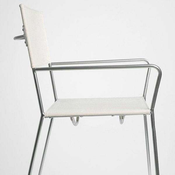 IKEA HÖGALT chair Silver Color / Älvsborg Beige, Ikea Ireland | 5918CDPOQ