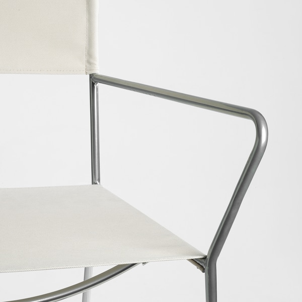 IKEA HÖGALT chair Silver Color / Älvsborg Beige, Ikea Ireland | 5918CDPOQ