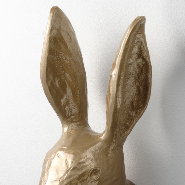 IKEA HÄGGMISPEL wall decoration, rabbit/brass color, 9 ¾ in, Ikea Ireland | 2361PIOBR