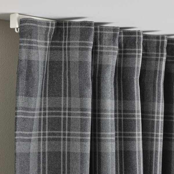 IKEA HÄGGVECKMAL room darkening curtains, 1 pair, 57x84 in Dark Gray, Ikea Ireland | 4275TXQFU