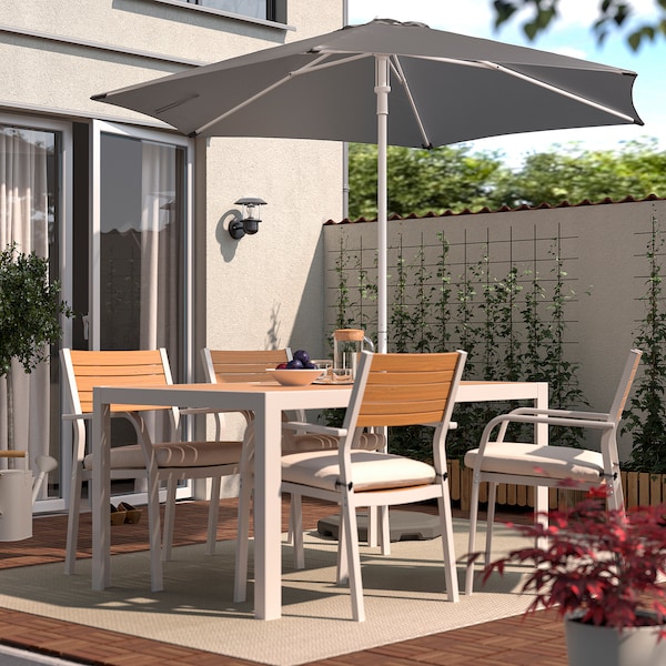 IKEA HÖGÖN Umbrella, 106 1/4 in Gray, Ikea Ireland | 7913NMQHU