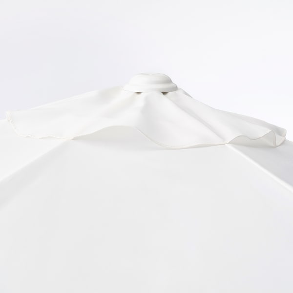 IKEA HÖGÖN hanging umbrella with base, white/Svartö dark gray, 106 1/4 in, Ikea Ireland | 5364SBGTL
